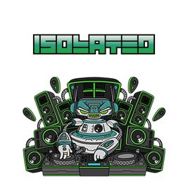 Isolated summer foam party