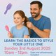 Dad and Daughter Hair Styling Workshop Event Title Pic