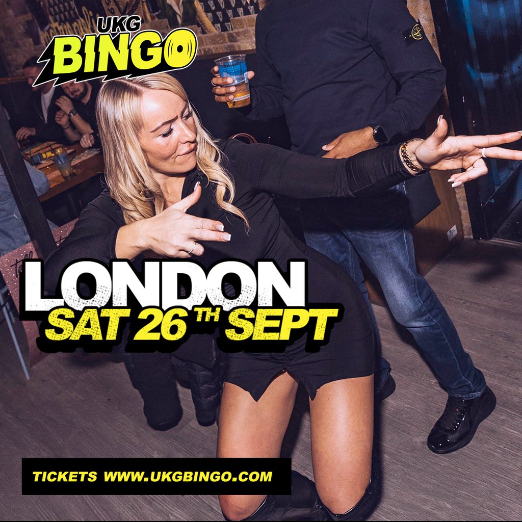 UKG BINGO Sat 26th Sep London at Duo Clapham, London