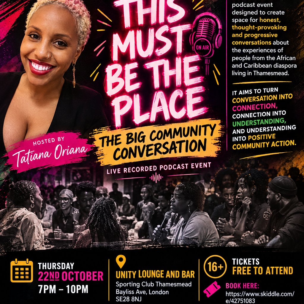 This Must Be The Place - The Big Community Conversation at Unity Lounge And Bar, London