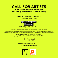 Call for artists! Isolation Mastered at JD Malat Gallery