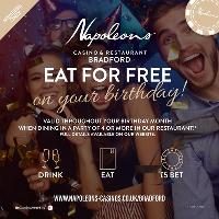 Birthday Offer - EAT FOR FREE!