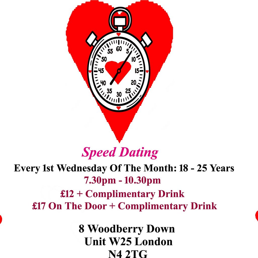 Speed Dating. 18 - 25 years. Wednesdays
