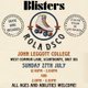 Blisters Rola Dsco Event at John Leggott College Sports Hall Event Title Pic