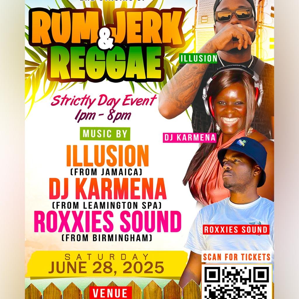 RUM,JERKand REGGAE | The Fusilier Leamington Spa Sat 28 June 2025