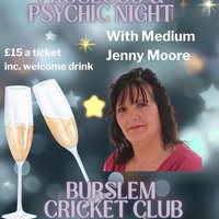 Prosecco & Psychic Night with Jenny Moore at Burslem CC at Burslem Cricket Club