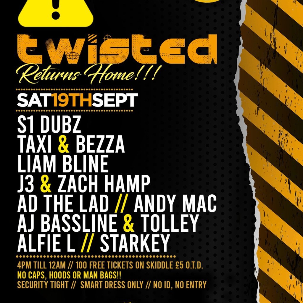 TWISTED: Returns Home!! at The Bassment Venue, Dudley