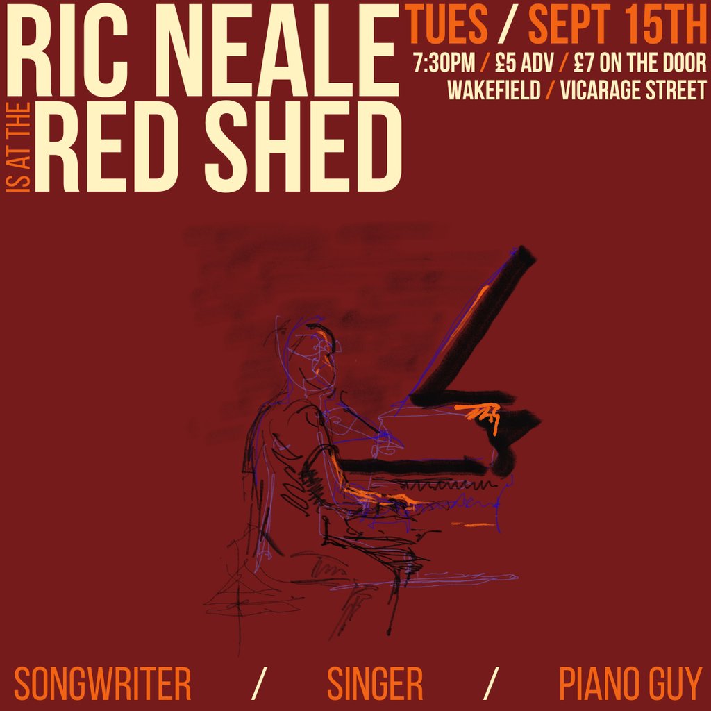 Ric Neale is at The Red Shed, Wakefield at The Red Shed Wakefield Labour Club, Wakefield