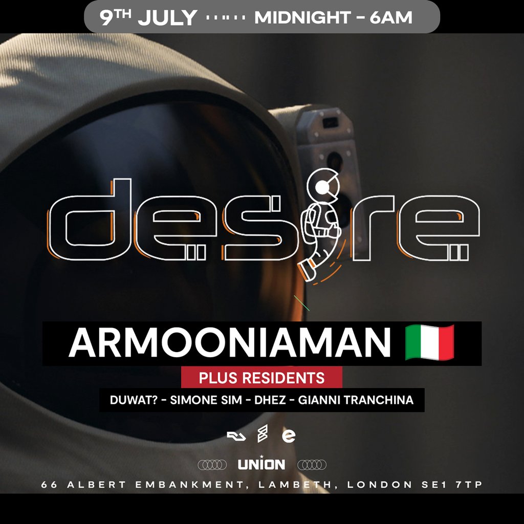 DESIRE - Weekly Thursday After Party - ARMOONIAMAN