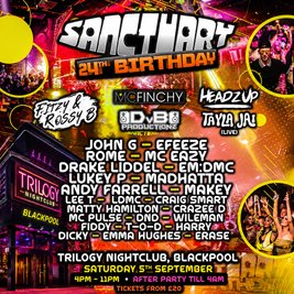 Sanctuary 24th Birthday at Trilogy Nightclub , Blackpool