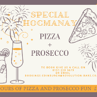 HOGMANAY SPECIAL Pizza & Prosecco Brunch at Revolution