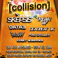 Collision Ft. Skepsis, Original Sin, DeadbeatUK & more at Pure Nightclub Wigan