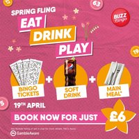 Spring Fling Tickets - Buzz Bingo Weston-Super-Mare 19/04 at Buzz Bingo Weston Super Mare