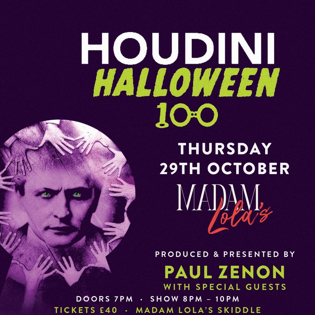 Madam Lola's Presents: Houdini Halloween 100 at Madam Lola's Cabaret And Vaudeville, Brighton