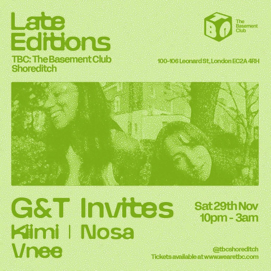 Late Editions: G&T invites