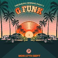 G-FUNK, West Coast Gangsta Special Fri 26th Oct at Joshua Brooks