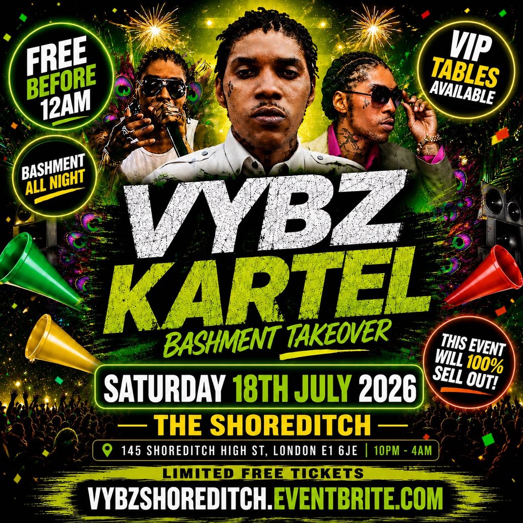Vybz Kartel - Bashment Takeove Party - Free Before 12AM