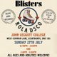 Blisters Rola Dsco Event at John Leggott College Sports Hall Event Title Pic