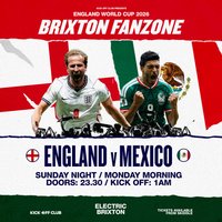 Brixton Fanzone - England vs Mexico (Last 16) -Fanzone screening