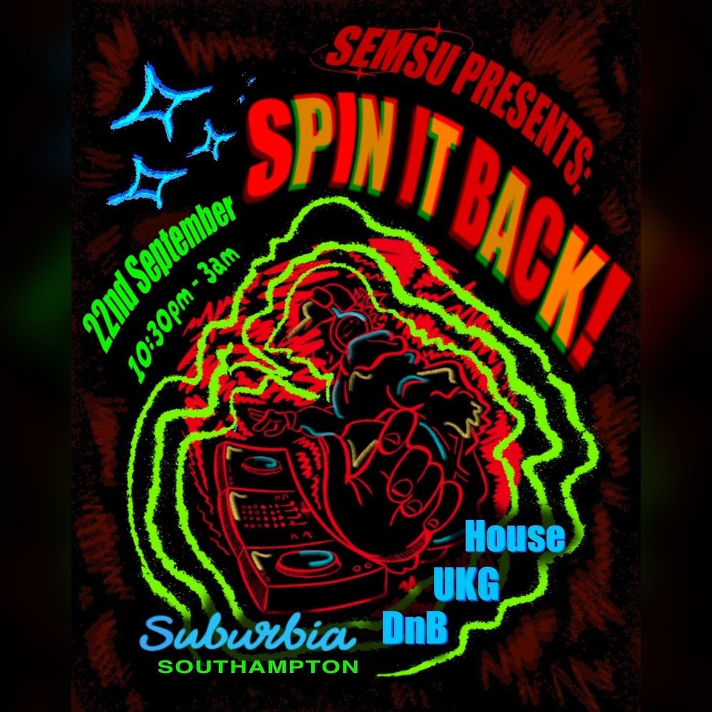 SEMSU Presents: Spin It Back! at Suburbia Southampton, Southampton