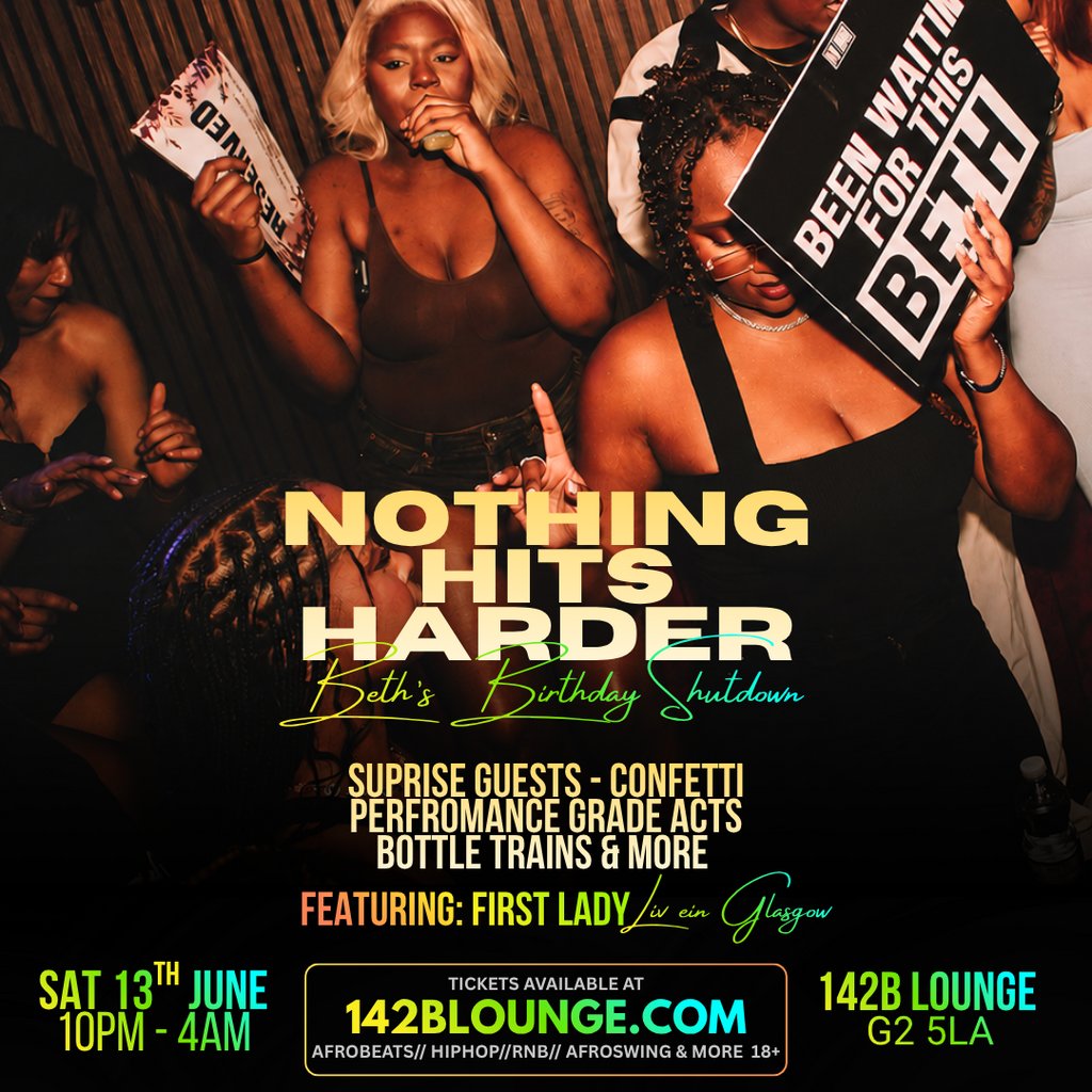 NOTHING HITS HARDER feat First Lady Live in Glasgow!!!