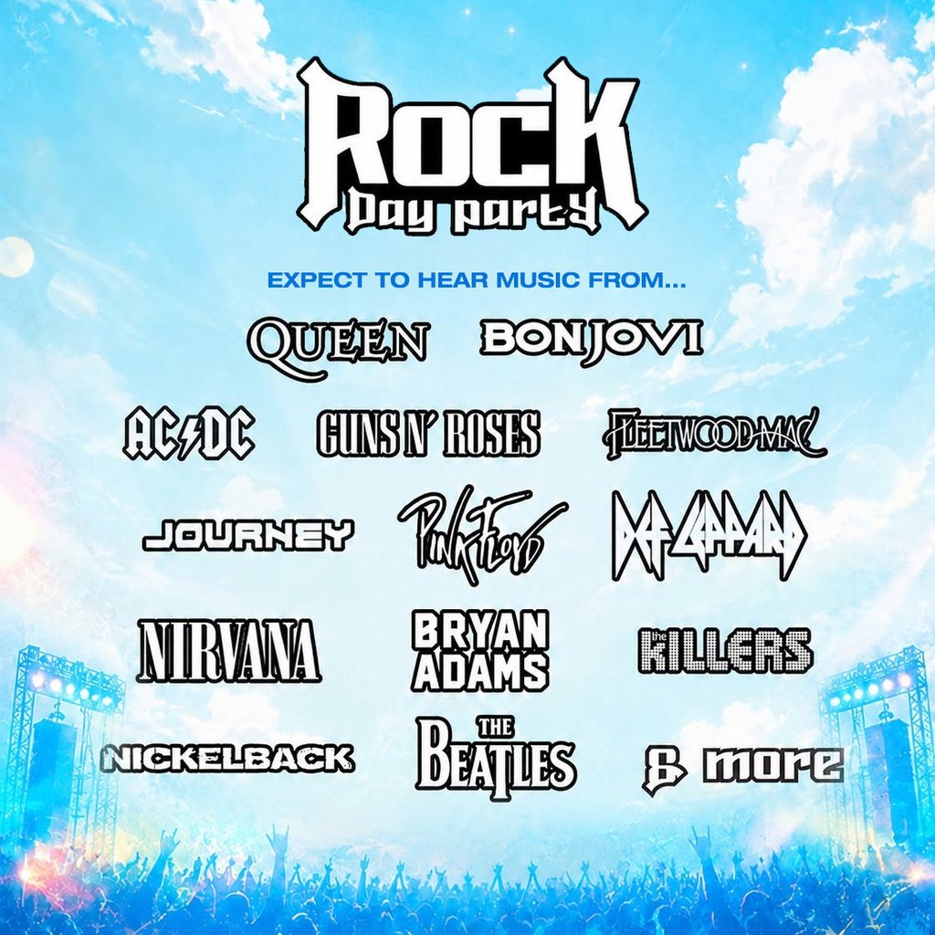 Rock Day Party — gig artwork