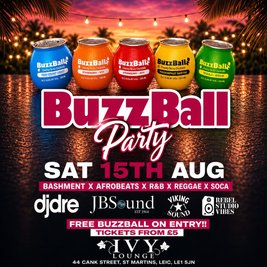 Buzzball Bashment Party at Ivy Lounge