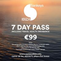 Sankeys Ibiza 7 Day Pass