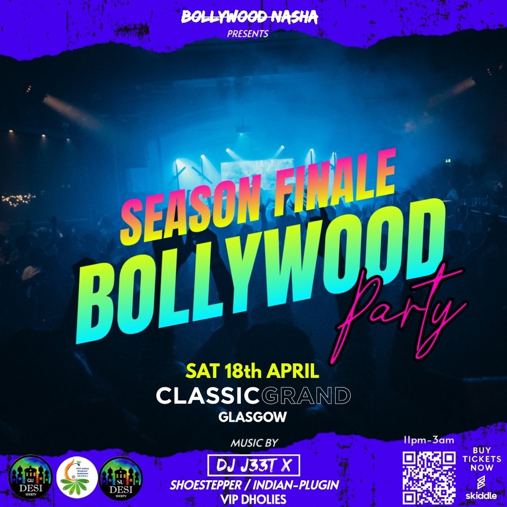 Bollywood Night: Season Finale Party 2026: Glasgow