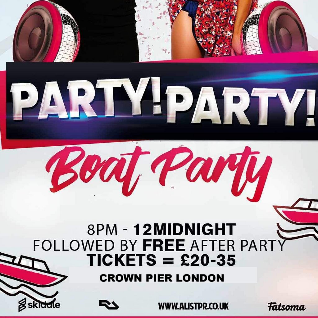 Party Party London boat party + free after party