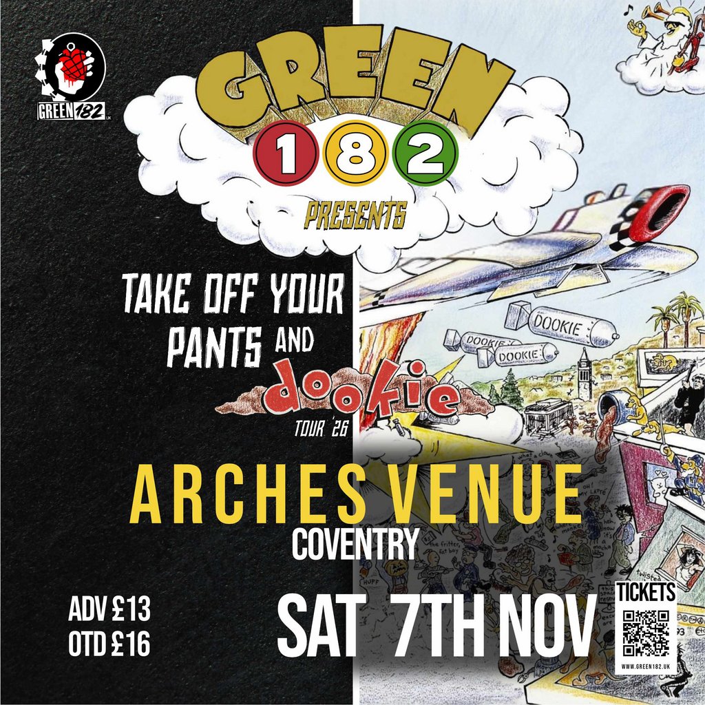 GREEN 182 Presents 'Take off your Pants and Dookie Tour 26'