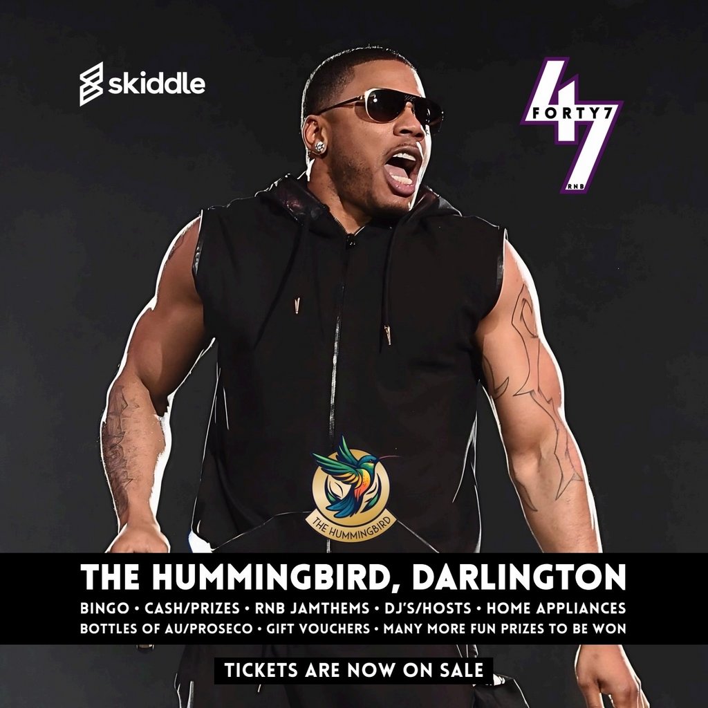Forty7RnB Bingo - DARLINGTON LAUNCH DAY EVENT