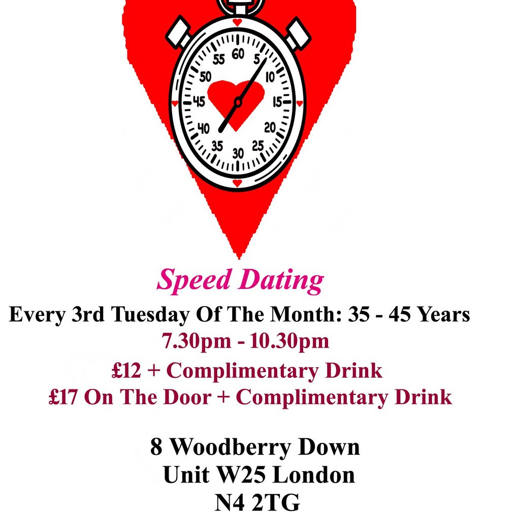 Speed Dating 35 - 45 years Tuesdays