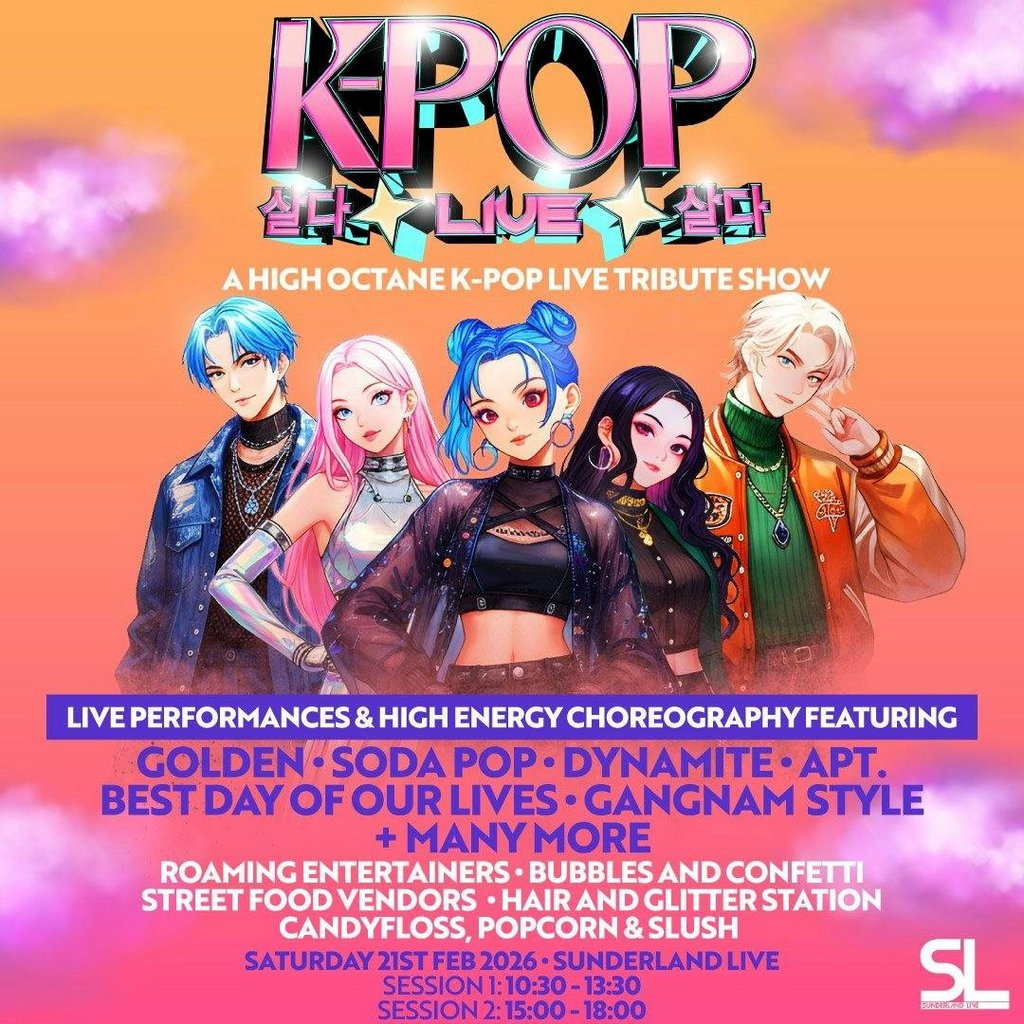 Tickets: K-POP Live | Sunderland Live Houghton-le-Spring Sat 21