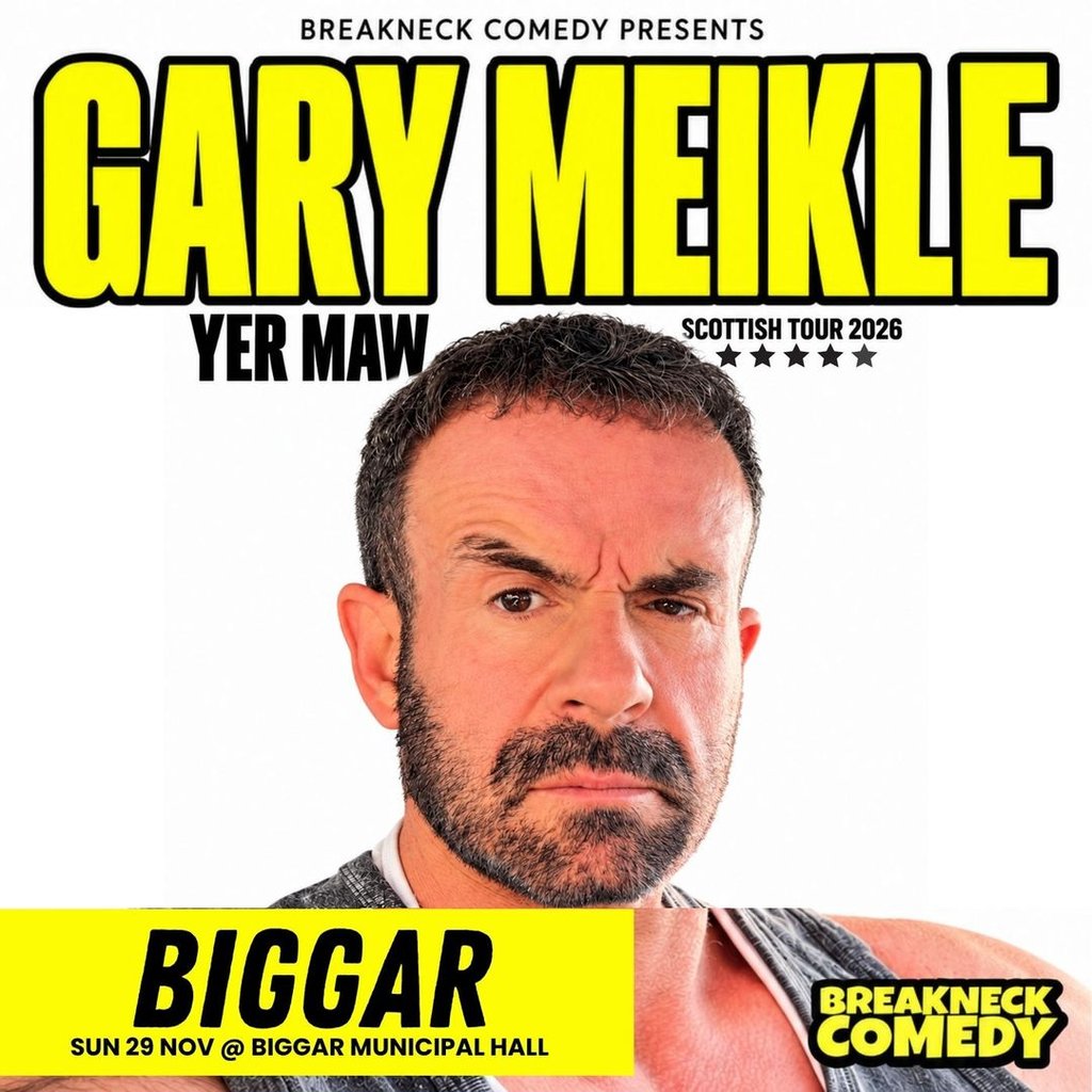 Gary Meikle at Biggar Municipal Hall, Biggar