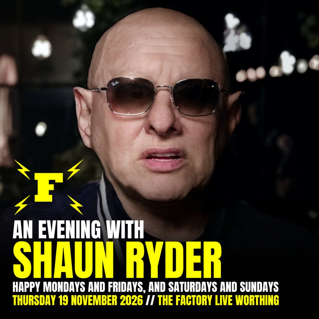 Shaun Ryder at The Factory Live, Worthing