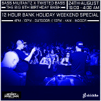 bass militantz x twisted bass - the big 8th birthday bash at 2Funky Music Cafe
