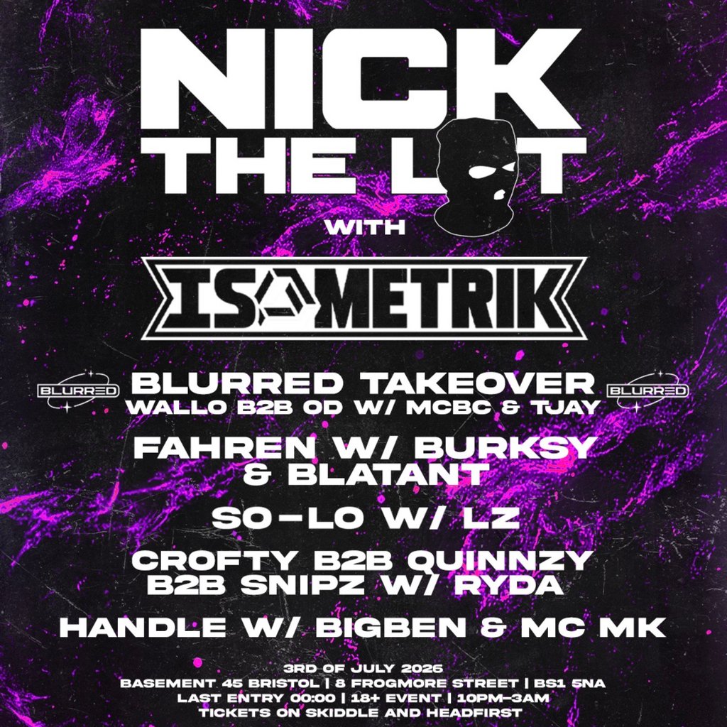 FREE RAVE: Basshurtz presents Nick the lot w isometrik and more!