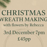 Christmas wreath making at Carlton Tavern