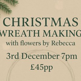 Christmas wreath making