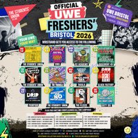 The OFFICIAL UWE Bristol Freshers' Week Wristband 2026