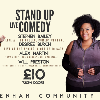 Stand up Comedy with Headliners Stephen Bailey & Desiree Burch