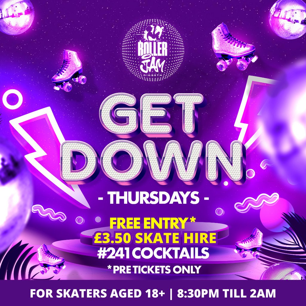 Get Down Free Entry and 241 Cocktails (6pm1am) For Ages 18+ Roller