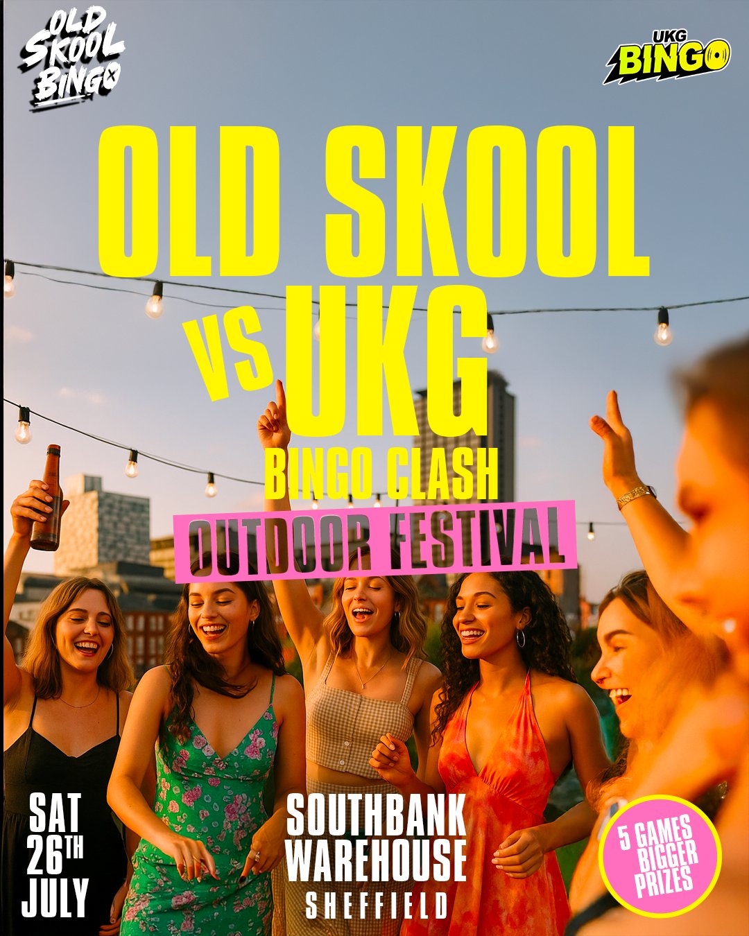 Tickets: Old Skool vs UKG Music Bingo Clash Outdoor Summer