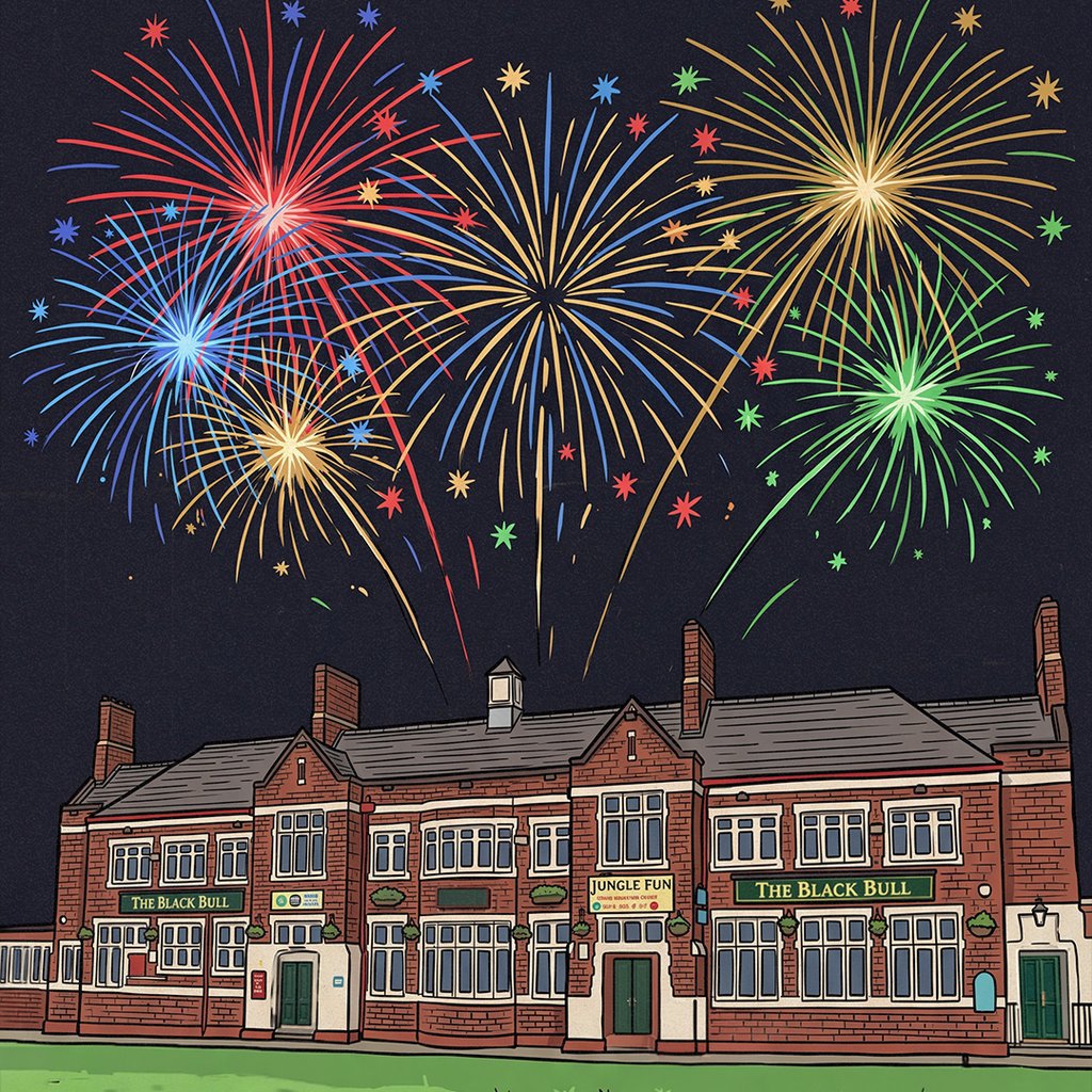 Family Bonfire Night Event at The Black Bull Pub, St Helens