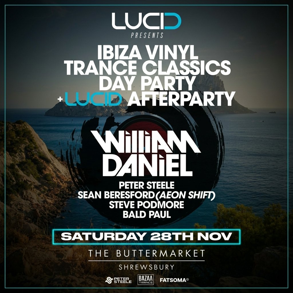 Ibiza Vinyl TRANCE Classics Day Party / Shrewsbury at The Buttermarket, Shrewsbury