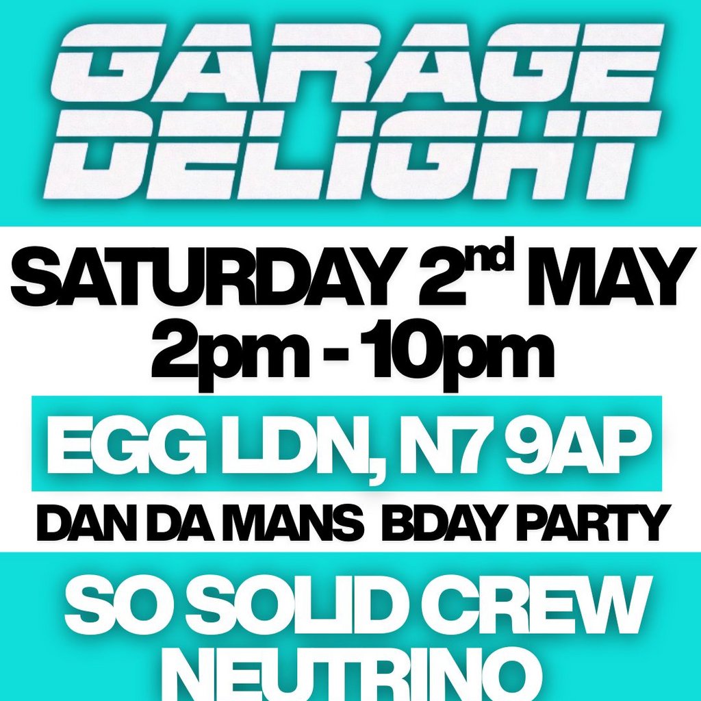Garage Delight Summer outdoor terrace party'Dj Dan Da Mans Bday'