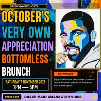 BRUNCHWORX - DRAKE Appreciation Bottomless Brunch at Enigma Stock Exchange Bar
