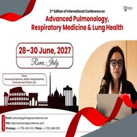 2nd Edition of International Conference on Advanced Pulmonology at NH Villa Carpegna  Via Pio IV, 6, 00165 Roma RM, Italy