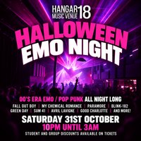 Halloween Special Emo Night at Hangar 18